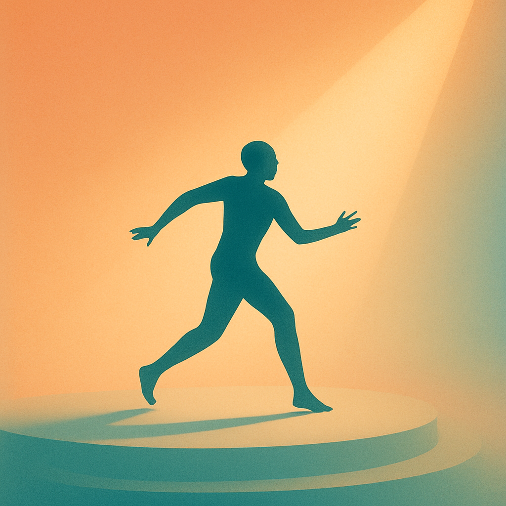 Обложка карты «Артист» - тёплая абстрактная визуализация